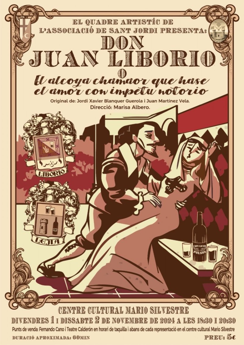 EL QUADRE ARTÍSTIC DE L'ASSOCIACIÓ DE SANT JORDI REPRESENTA L'OBRA HUMORÍSTICA 